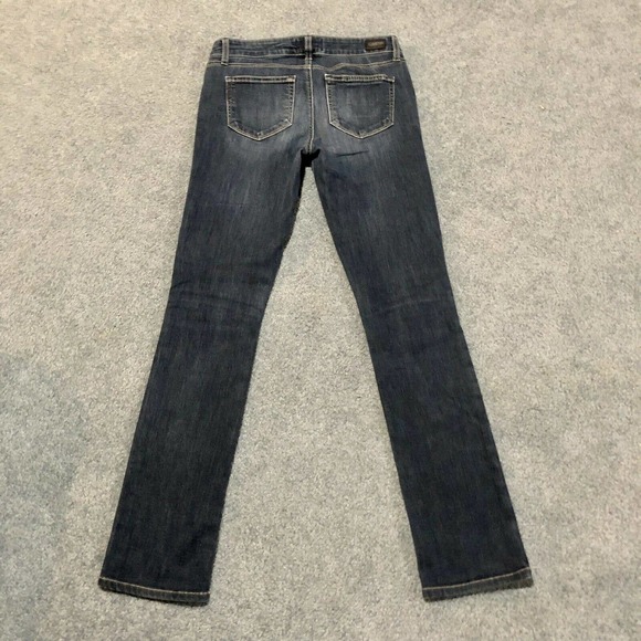 Paige Jeans 27 Skyline Straight Dark Blue Low Rise 30 Inseam Women’s - Picture 3 of 11
